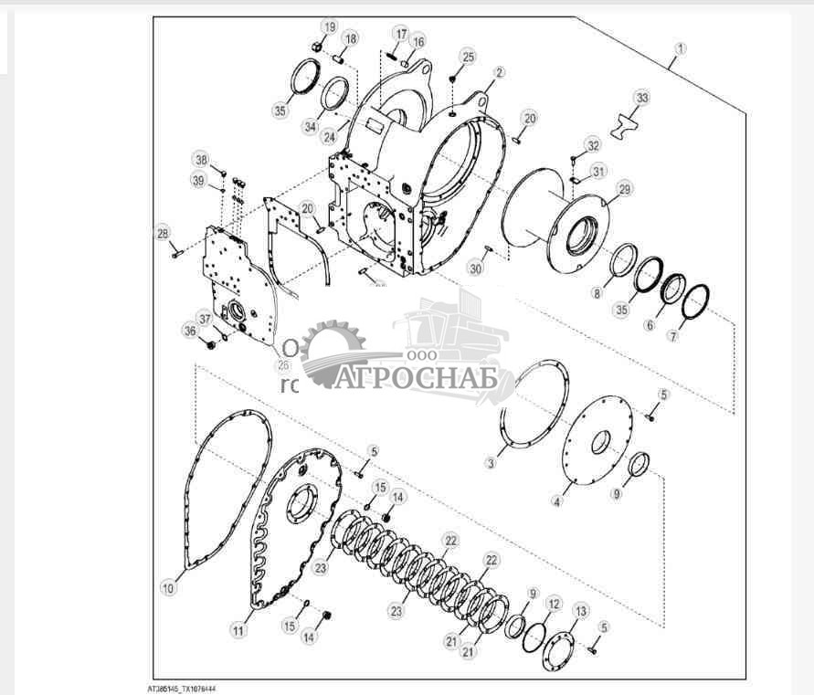 Лебедка (4000) (высокоскоростная) (гидротрансформатор) 